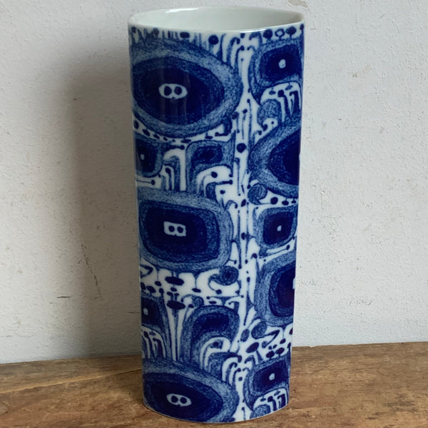 Vintage Porzellan Vase von E. A. Sundermann für Fürstenberg