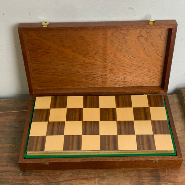 Vintage Mühle Dame und Schach Spiel von Vedes