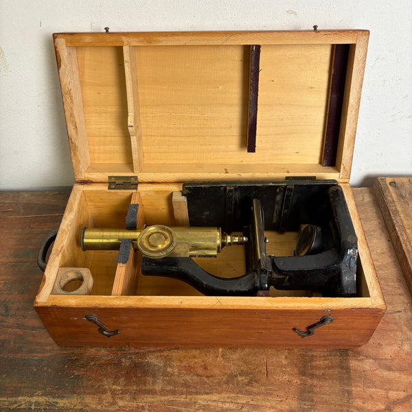 Antikes Mikroskop Optischen Werkstätten Paul Wächter