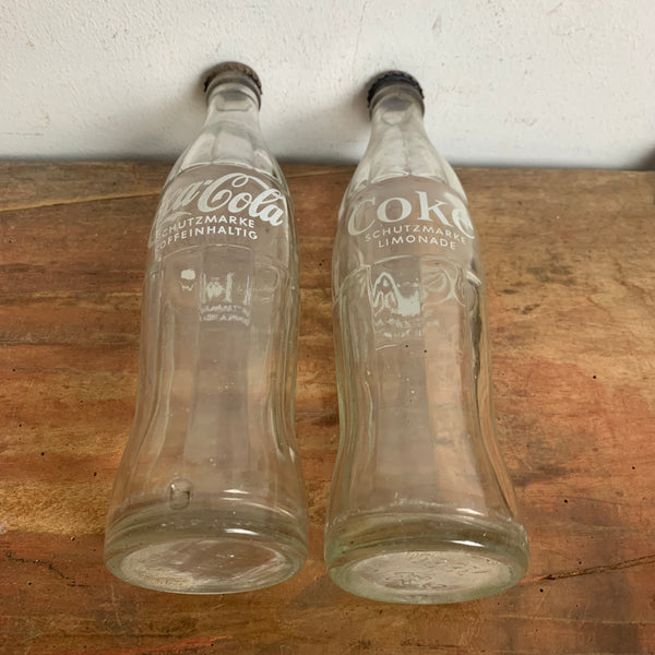 2 alte Coca-Cola 0,33 Liter Flaschen