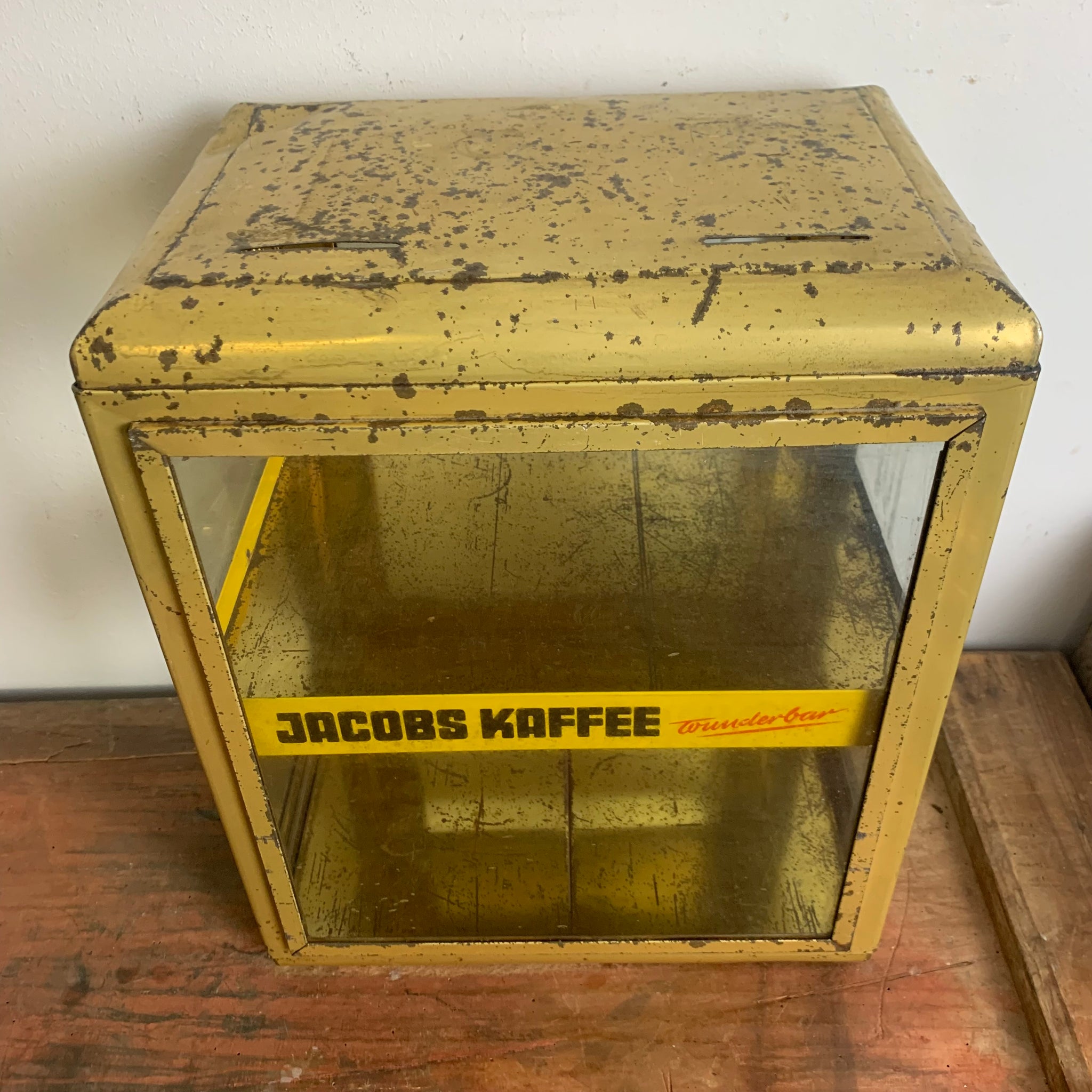 Alte Jacobs Kaffee Werbe store Vitrine