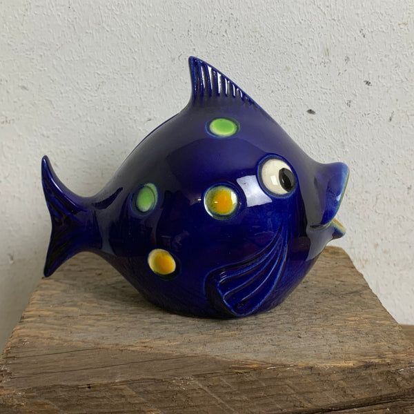 Vintage Keramik Spardose Fisch SD58 von Goebel