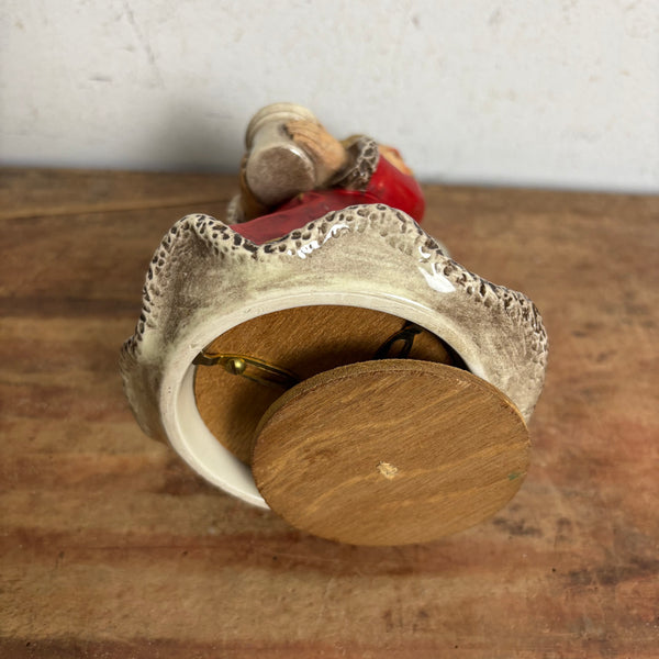 Weihnachtsengel Kerzenständer von Goebel mit Spieluhr