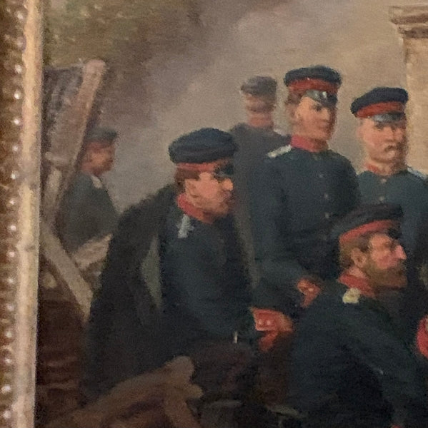 Ölgemälde Deutsch Französischer Krieg 1870/71 von H. Reinecke