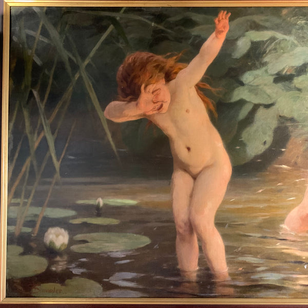 Ölgemälde Das Vergnügen der Kinder von Wilhelm Simmler