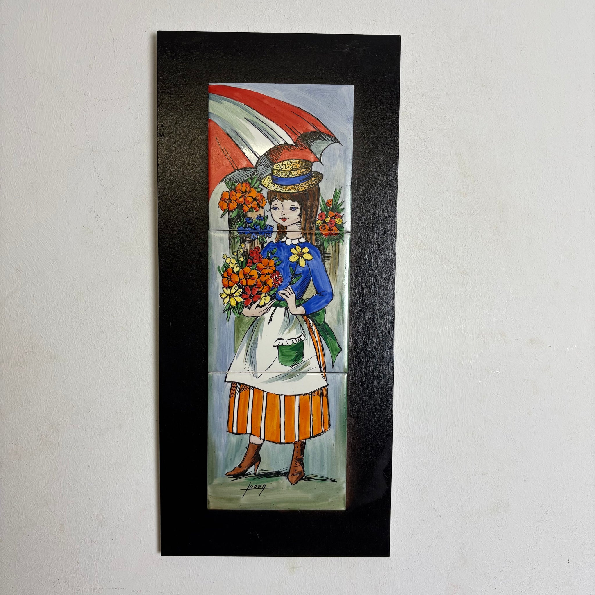 Vintage Wandkeramik aus Vallauris