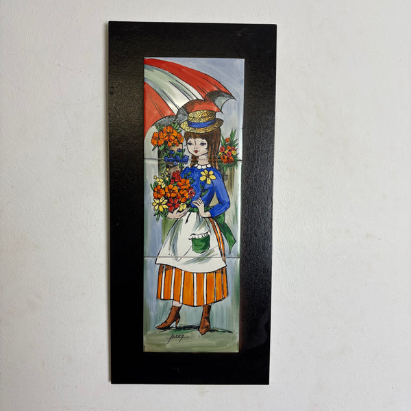 Vintage Wandkeramik aus Vallauris