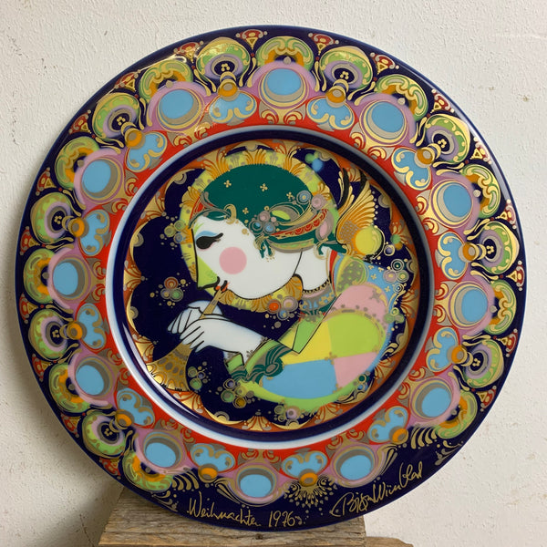 Weihnachtsteller 1976 von Björn Wiinblad für Rosenthal