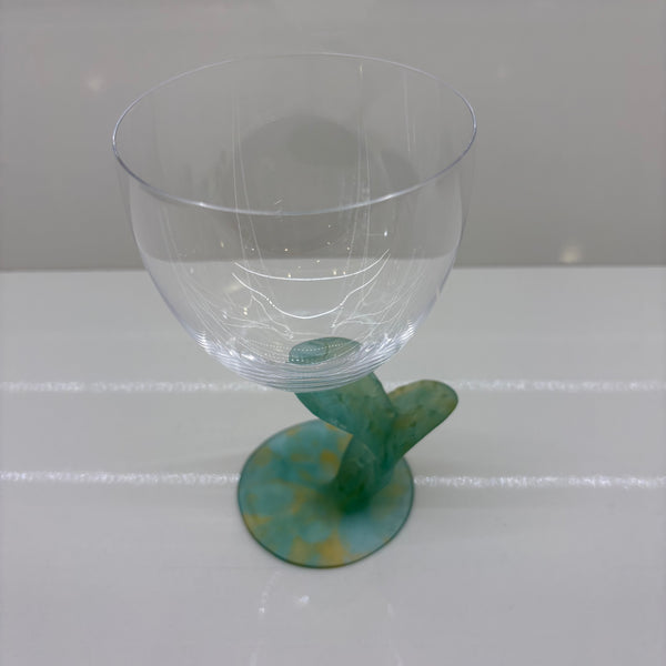 Vintage 6er Set Wassergläser Cactus Kollektion von Hilton McConnico für französische Kristallmanufaktur Daum Nancy