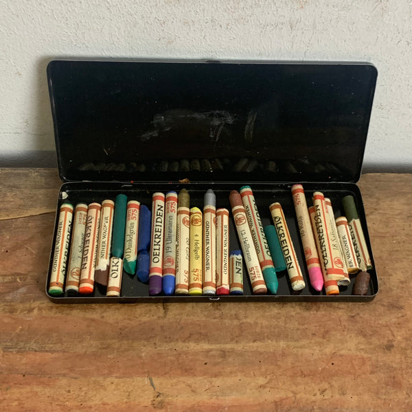 Vintage Blechdose Ölkreide No.
575/24 von Pelikan
