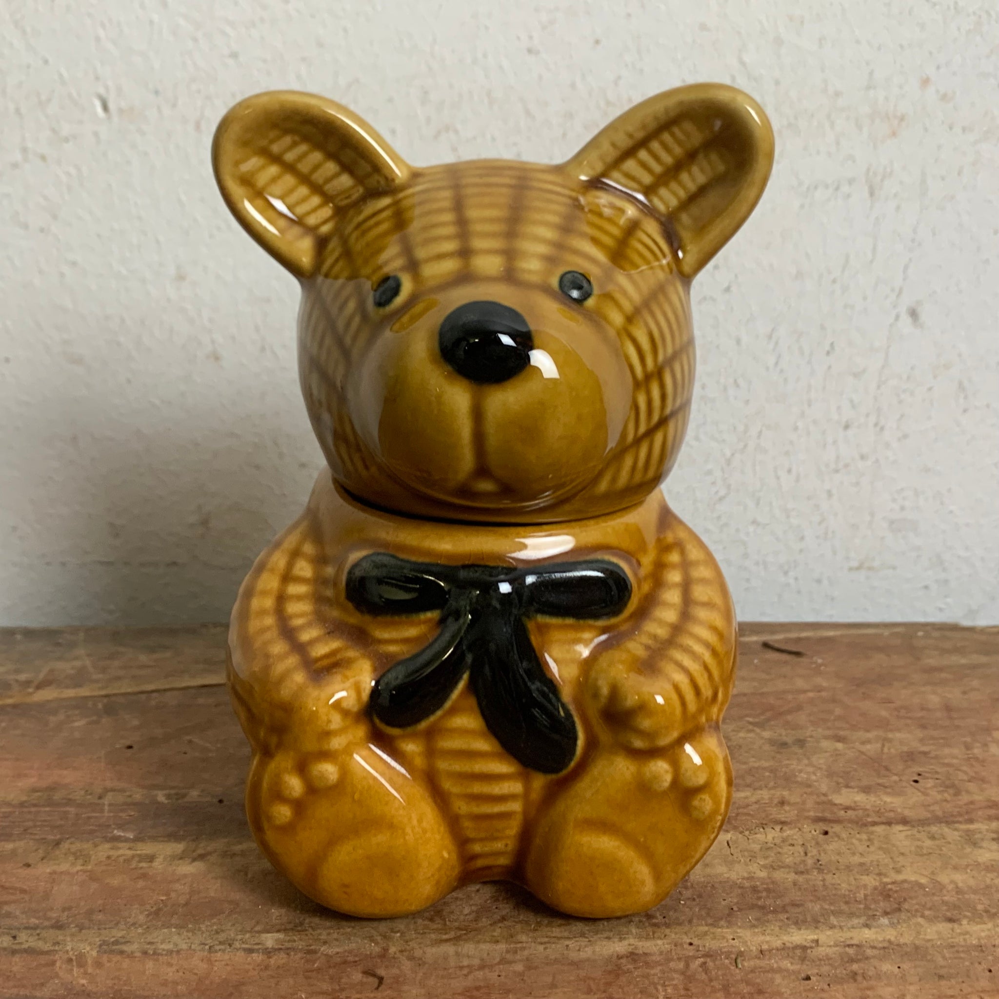 Vintage Keramik Honigtopf Honigbär