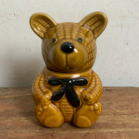 Vintage Keramik Honigtopf Honigbär