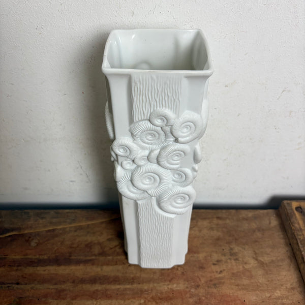 Vintage Op Art Bisquit Porzellan Vase von AK Kaiser