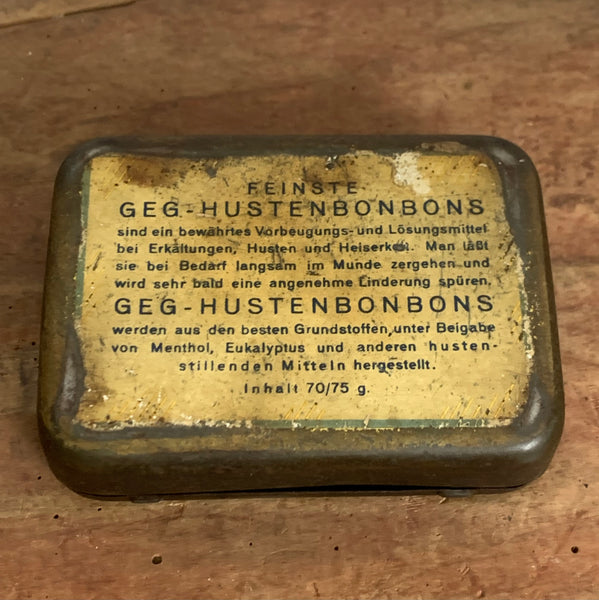 Vintage Blechdose Husten Bonbons