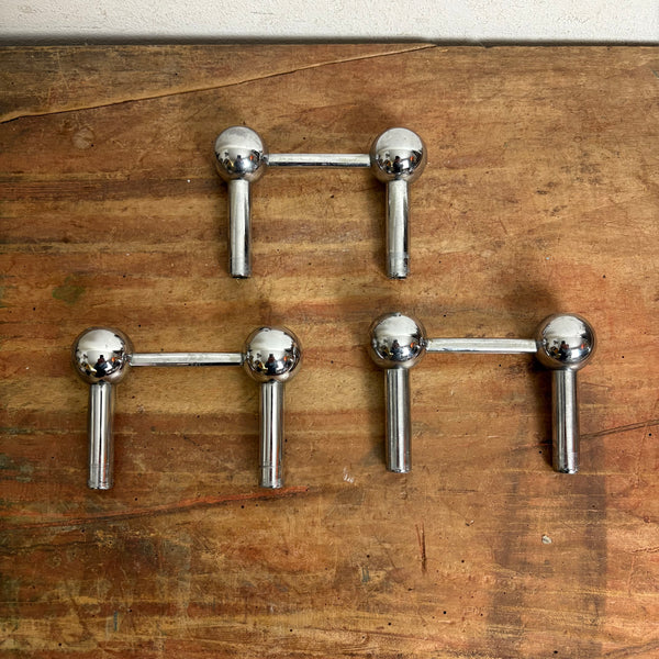 Vintage Trio Modulkerzenständer von BMF