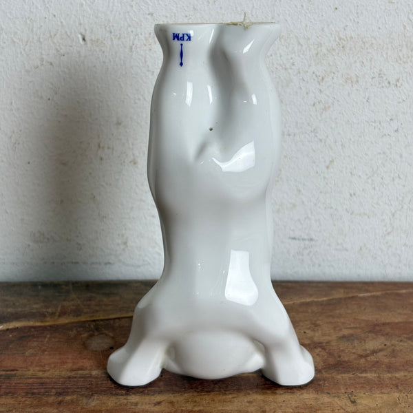 Vintage Porzellan Figur Buddy-Bär von KPM Zeptermarke Berliner Pflanze