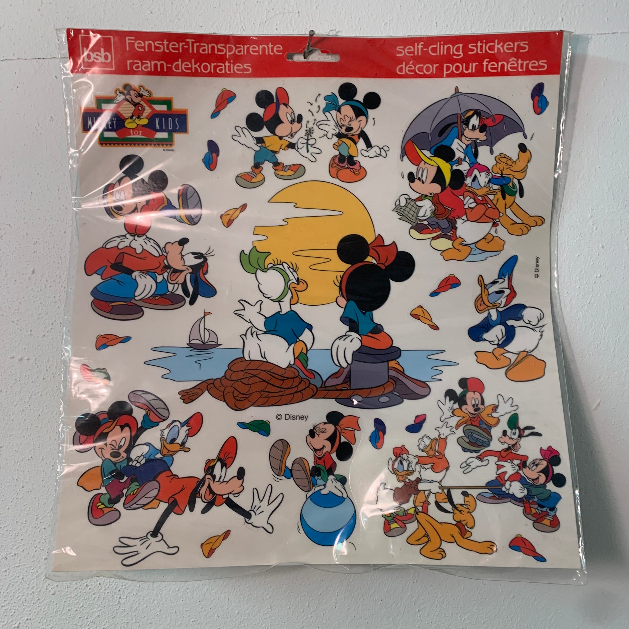 Vintage Disney Fenster Transparente