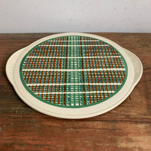 Vintage Mid Century Kuchenplatte Tortenteller von Staffel Limburg Dom Keramik