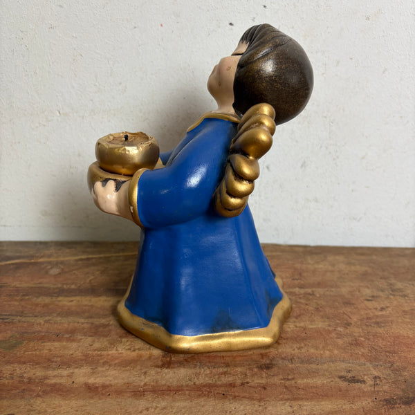 Original Bozener Keramik Engel blau von Thun
