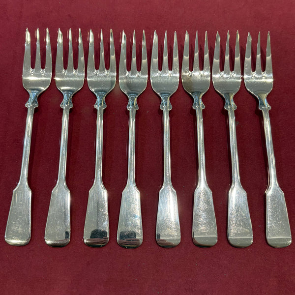 8 Dessertgabeln Alt-Spaten 800er Silber von Robbe und Berking