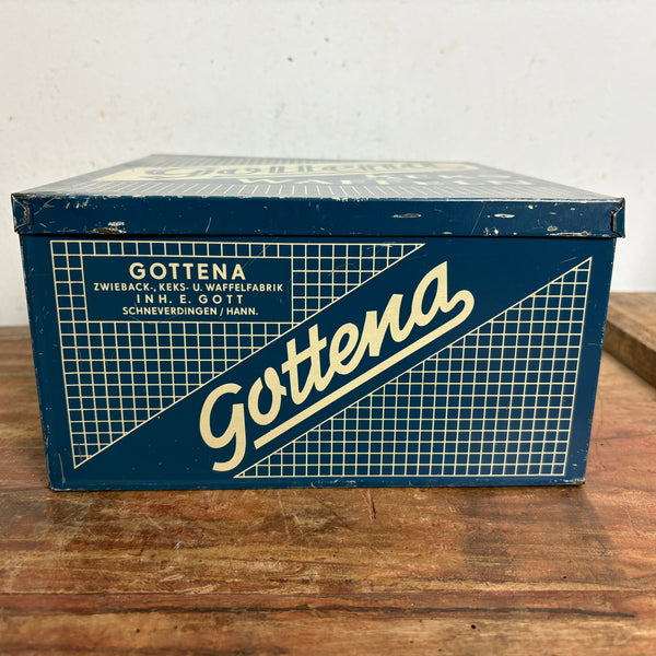 Vintage Blechdose Keks und Waffeln Gottena