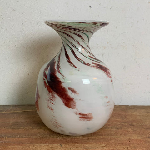 Opaline Florence Vase Vetreria Barieri