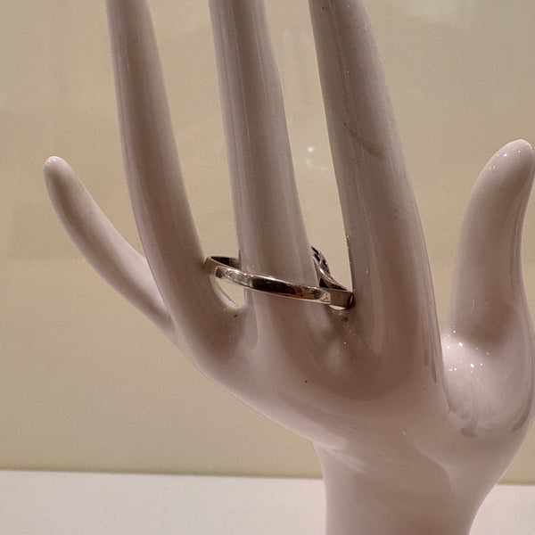 Art Deco Sterling Silber Ring mit Onix