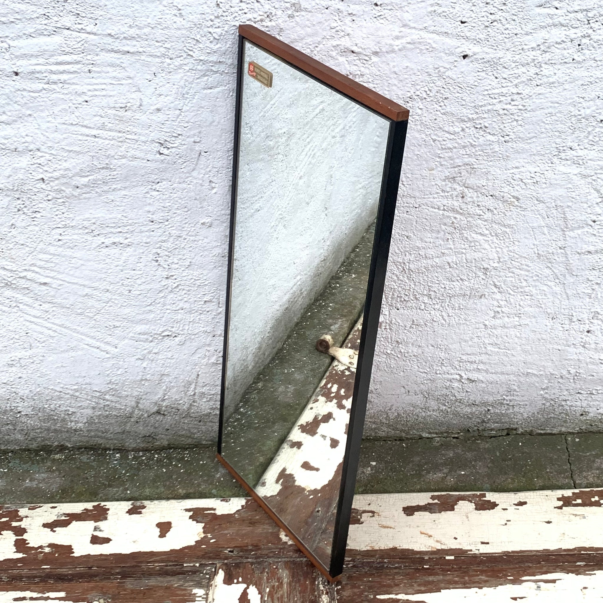 Vintage Mid Century Spiegel Teakholz