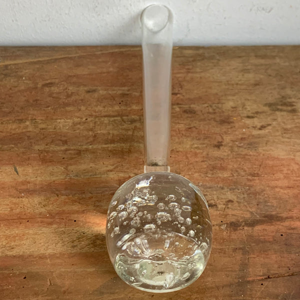 Vintage Orchideen Bubble Glas Vase