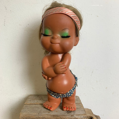 Vintage Hawaiianische Kawaii Puppe von Sun Bunnies Sassy Japan