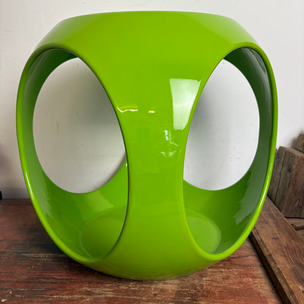 Vintage Space Age Cube Beistell Tisch in grün