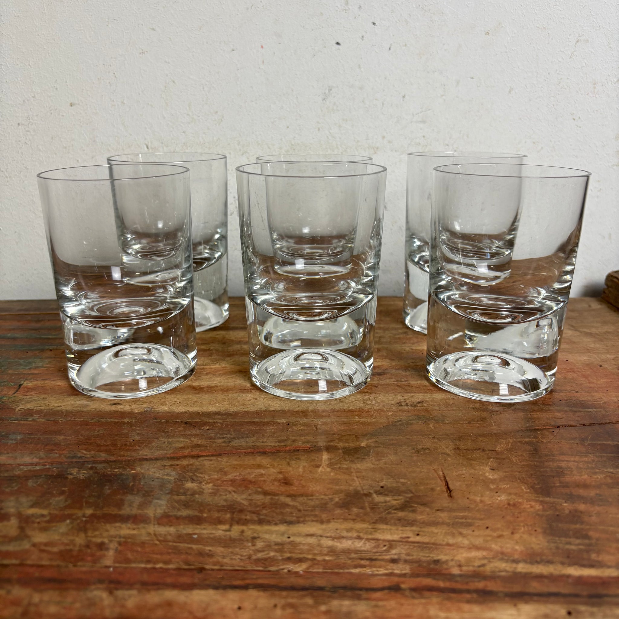 Vintage 6er Set Whiskygläser Club von Willy Johansson für Hadeland Glassverks