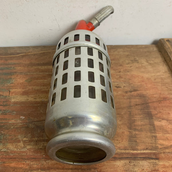 Vintage Mid Century Sodasyphon in Metallgitter
