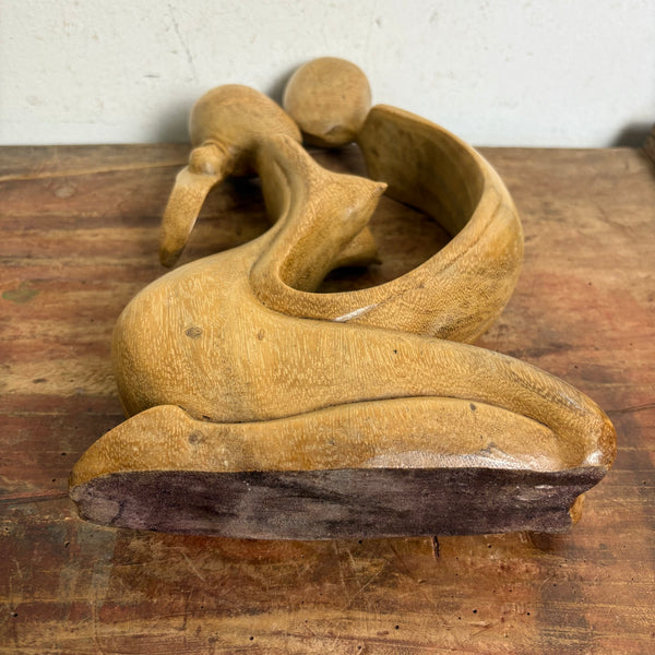 Holz Skulptur Liebespaar