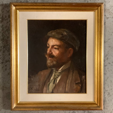 Ölgemälde Portrait von Lenin als junger Revolutionär von Giuseppe Pennasilico