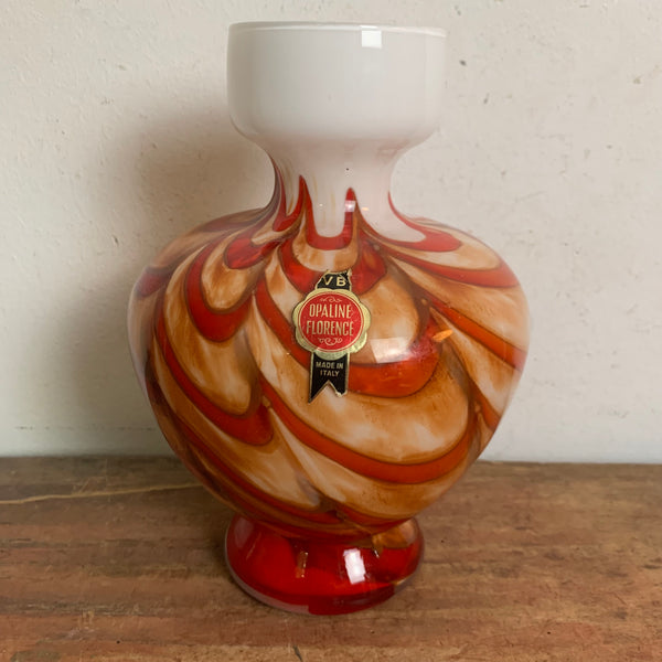 Opaline Florence Vase Vetreria Barieri