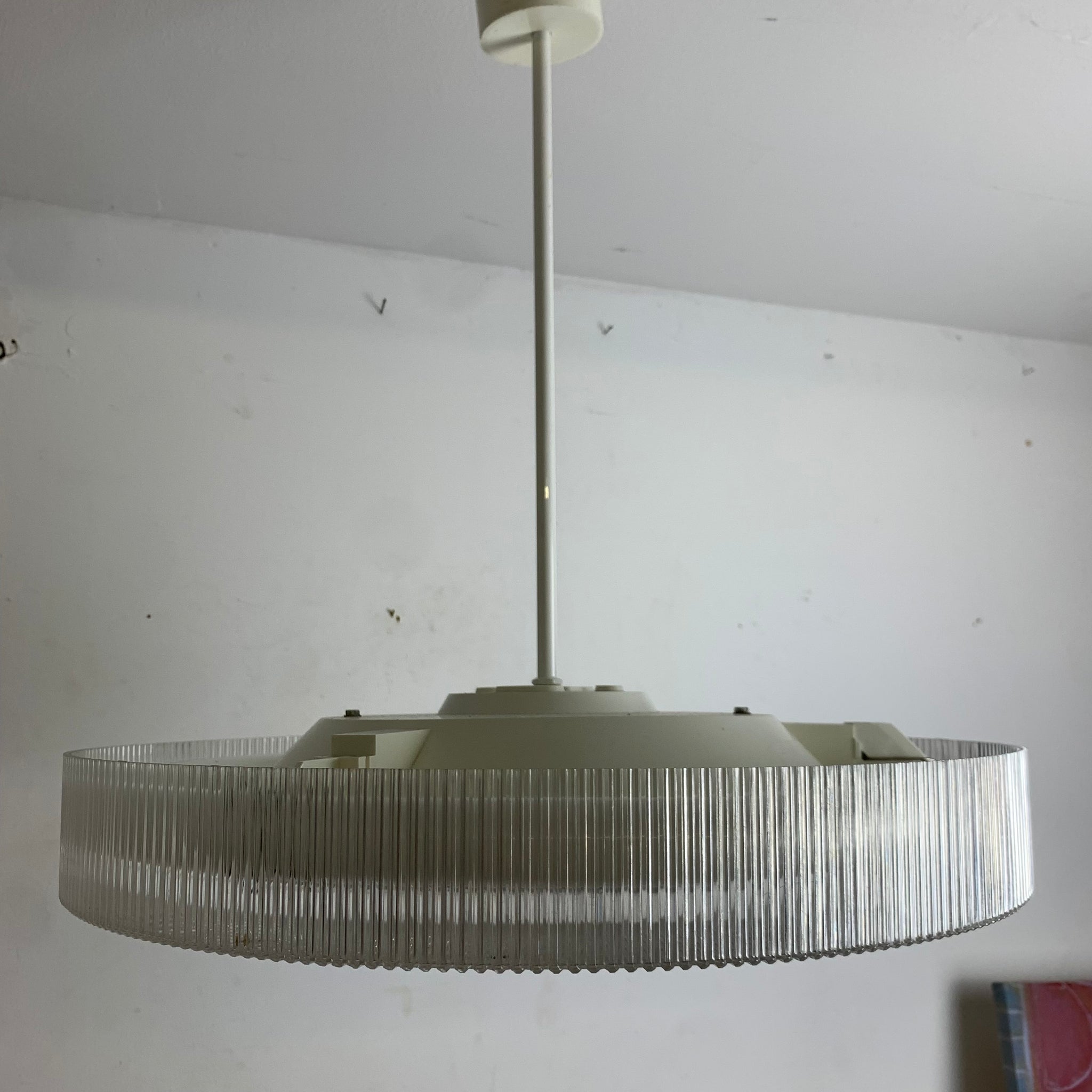 Vintage Deckenlampe Prisma Acryl