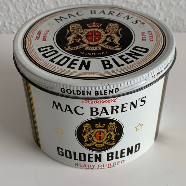 Vintage Blechdose Pfeifen Tabak Mac Baren‘s Golden Blend