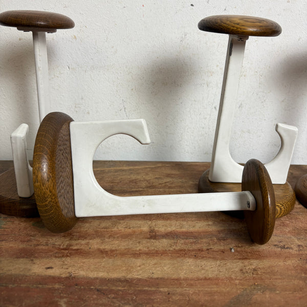 4 vintage Garderobenhaken