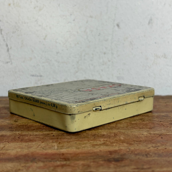 Vintage Potenzmittel Blechdose OKASA