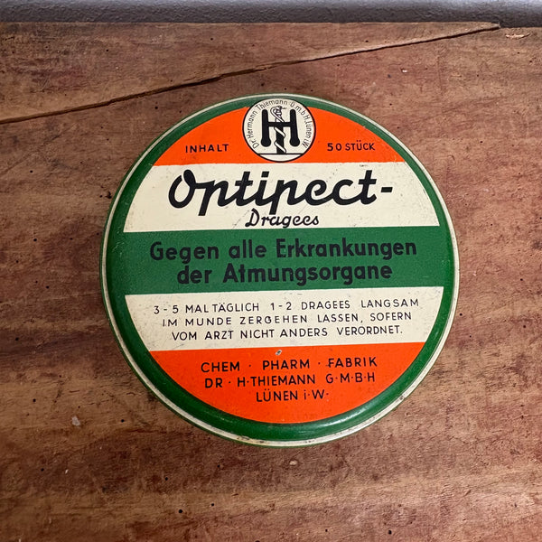 Vintage Blechdose Optipect Dragees