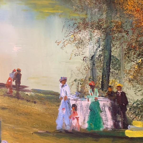 Ölgemälde Seepromenade von Madjid Rahnavardkar