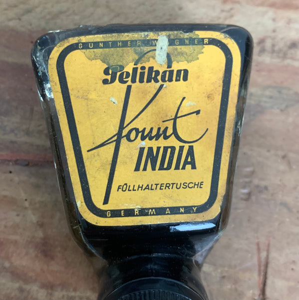 Vintage Knickflasche Tintenfass 72S von Wilhelm Wagenfeld für Pelikan Gunther Wagner