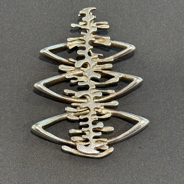 Vintage Abstrakter Design Anhänger Silber