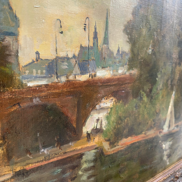 Ölgemälde Frankfurt von Karl Dörrbecker