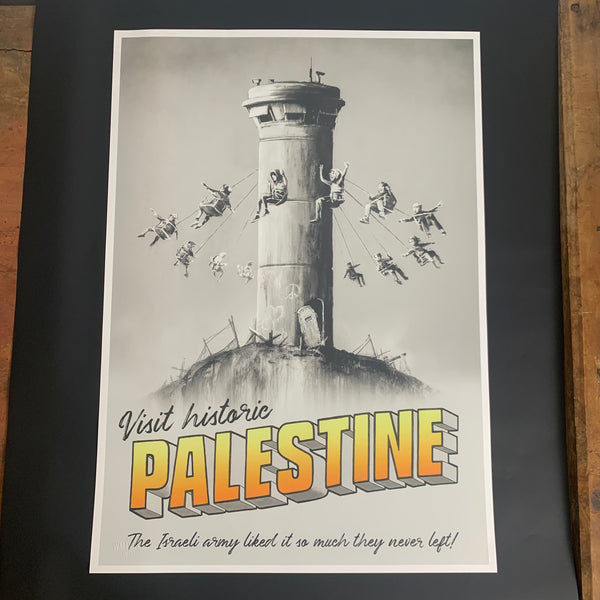 Poster Plakat The Walled Off Hotel von Banksys Hotel in Bethlehem