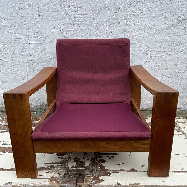 Vintage brutalistischer skandinavischer Design Sessel