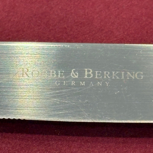 6 Tafelmesser Alt-Spaten 150er Silber Auflage von Robbe Berking