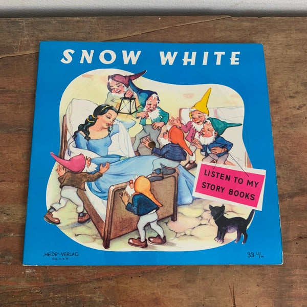 Mid Century Schallplatten Bilderbuch Snow White