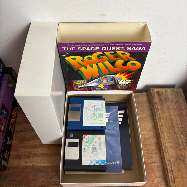 Computerspiel Space Quest Saga I II III IV Roger Wilco Sierra PC 3,5 Big Box